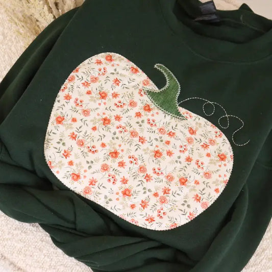 Fall Floral Pumpkin Sweatshirt