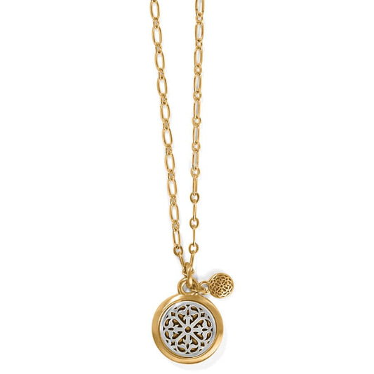 JM7440 Ferrara Two Tone Luce Small Pendant Necklace