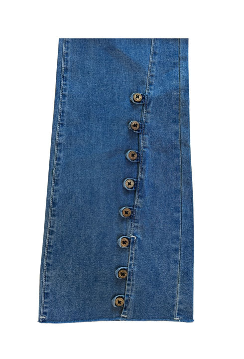 Ethyl Fiesta Flare Jeans Z51BWD DENIM