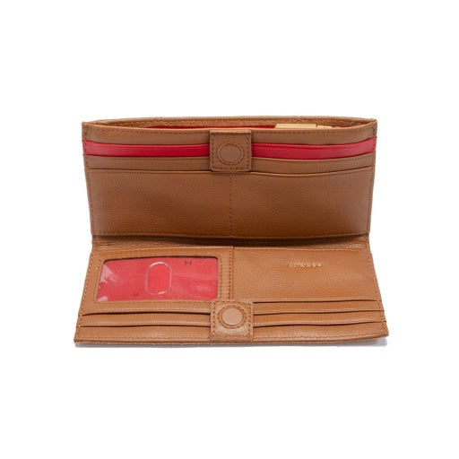 110 North Mahogany Pebble/Brushed Gold Red Zipper