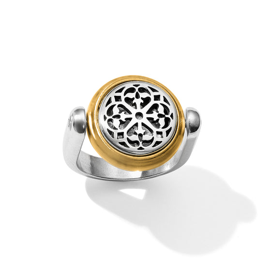 J62782  Ferrara Two Tone Reversible Ring