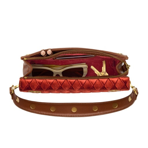 Montana Clutch Small Monarch Velvet/Antique Gold