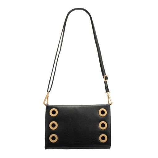 Montana Clutch Small Black Brushed Gold