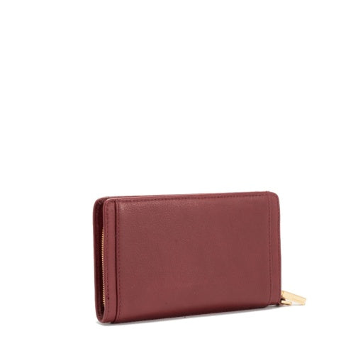 Bryant Wallet Cherrywood Pebble/Brushed Gold