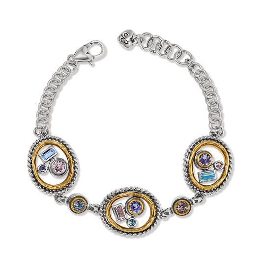 JF0229 Halo Gem Bracelet