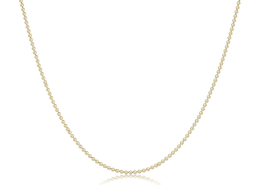 N17CLBEG 17" Beaded Gold Chain