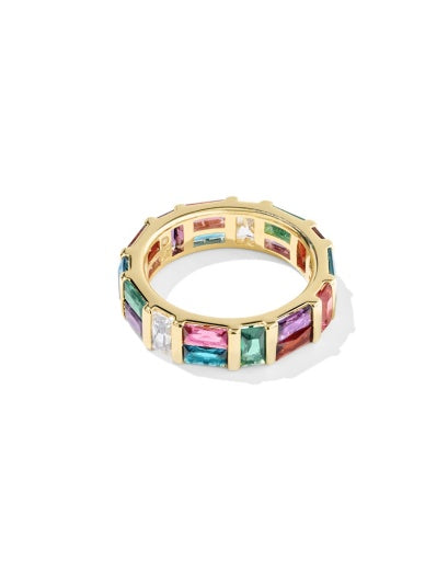 NEW!  9608890806 JAMIE BAND RING GOLD MULTI MIX 6