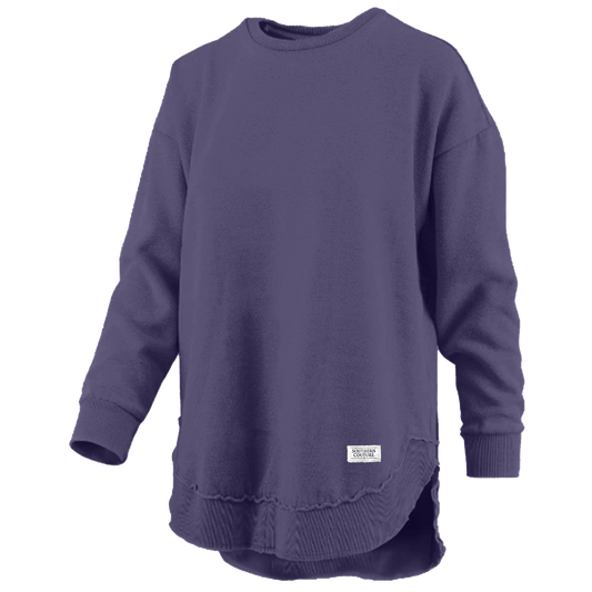 Comfy Round Here Sweatshirt Grape