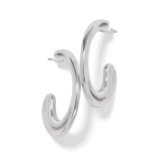 JA0118 Cascade Silver Hoop