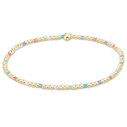 BHOPSINP2HOTMSS25 Hope Sincerity Pattern 2mm Bead Bracelet - Hot Mess SS25