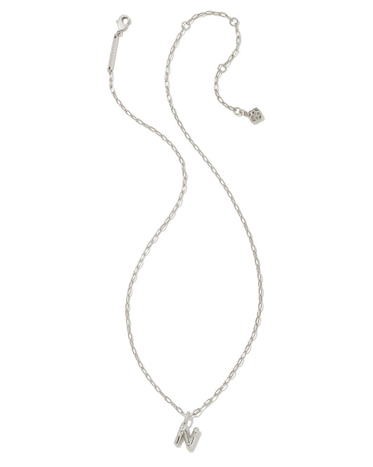 9608856861 CRYSTAL LETTER N Silver