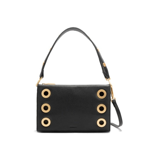 Montana Clutch Small Black Brushed Gold
