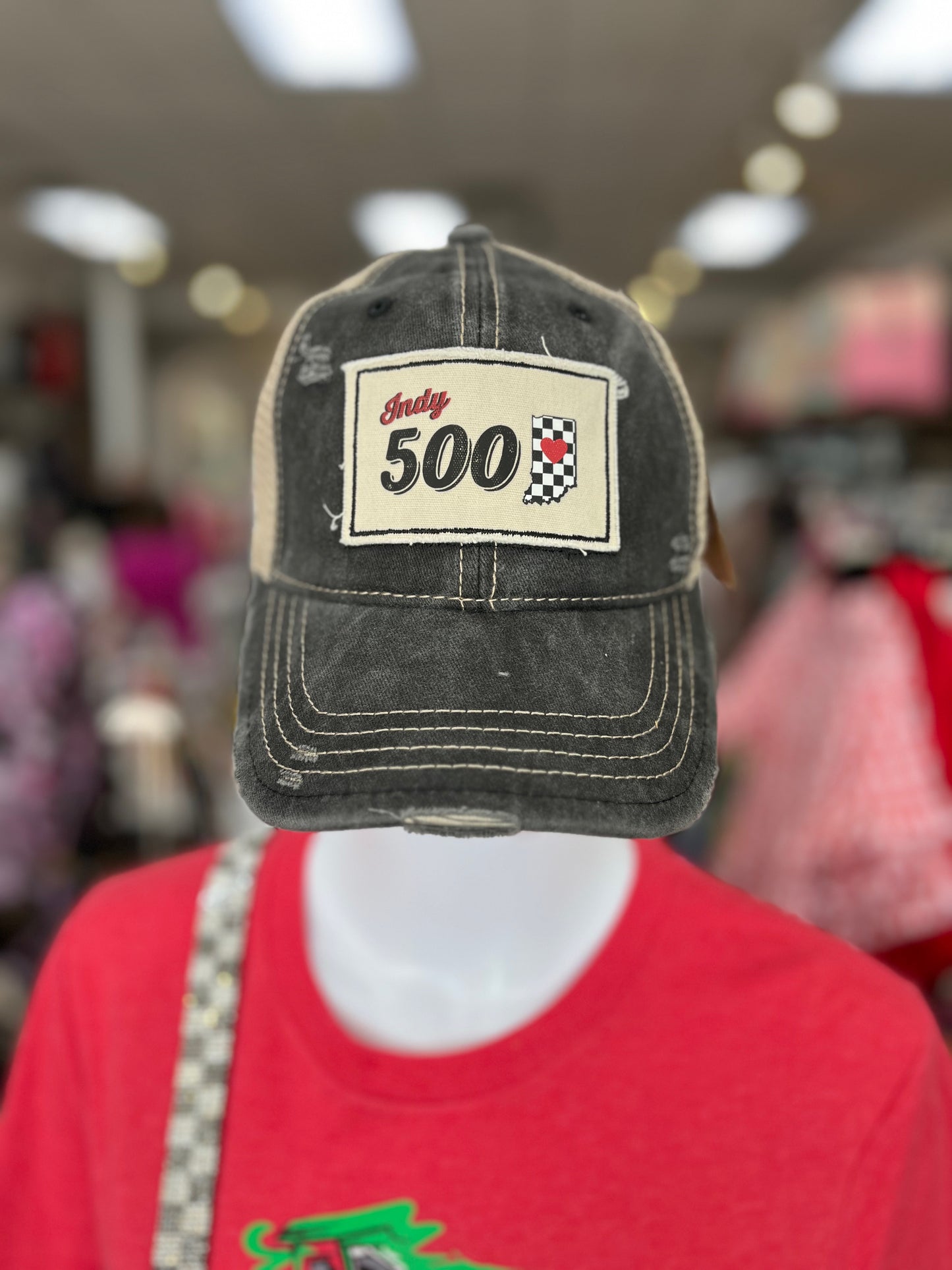 Indy 500 Checkerboard Cap