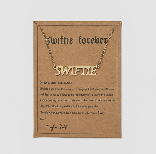 Taylor Swift "Swiftie" Stainless Steel Letter Necklace