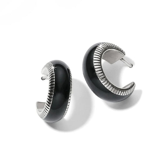 JA9898 Interlok Noir Small Hoop