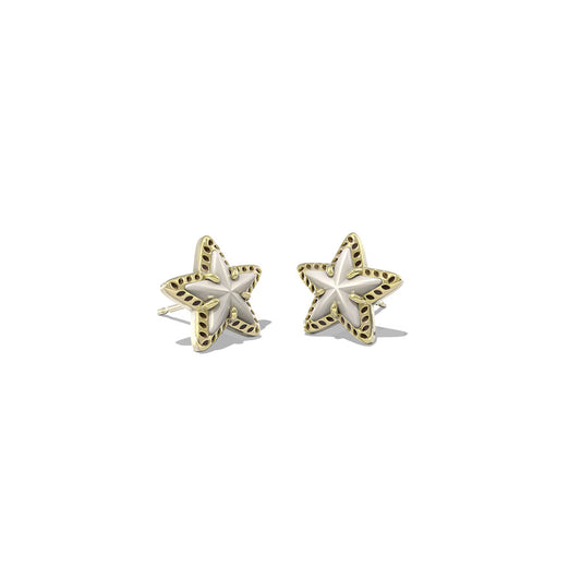 9608877694 CASSIDY STUD EARRINGS GOLD IVORY MOTHER OF PEARL ONE SIZE