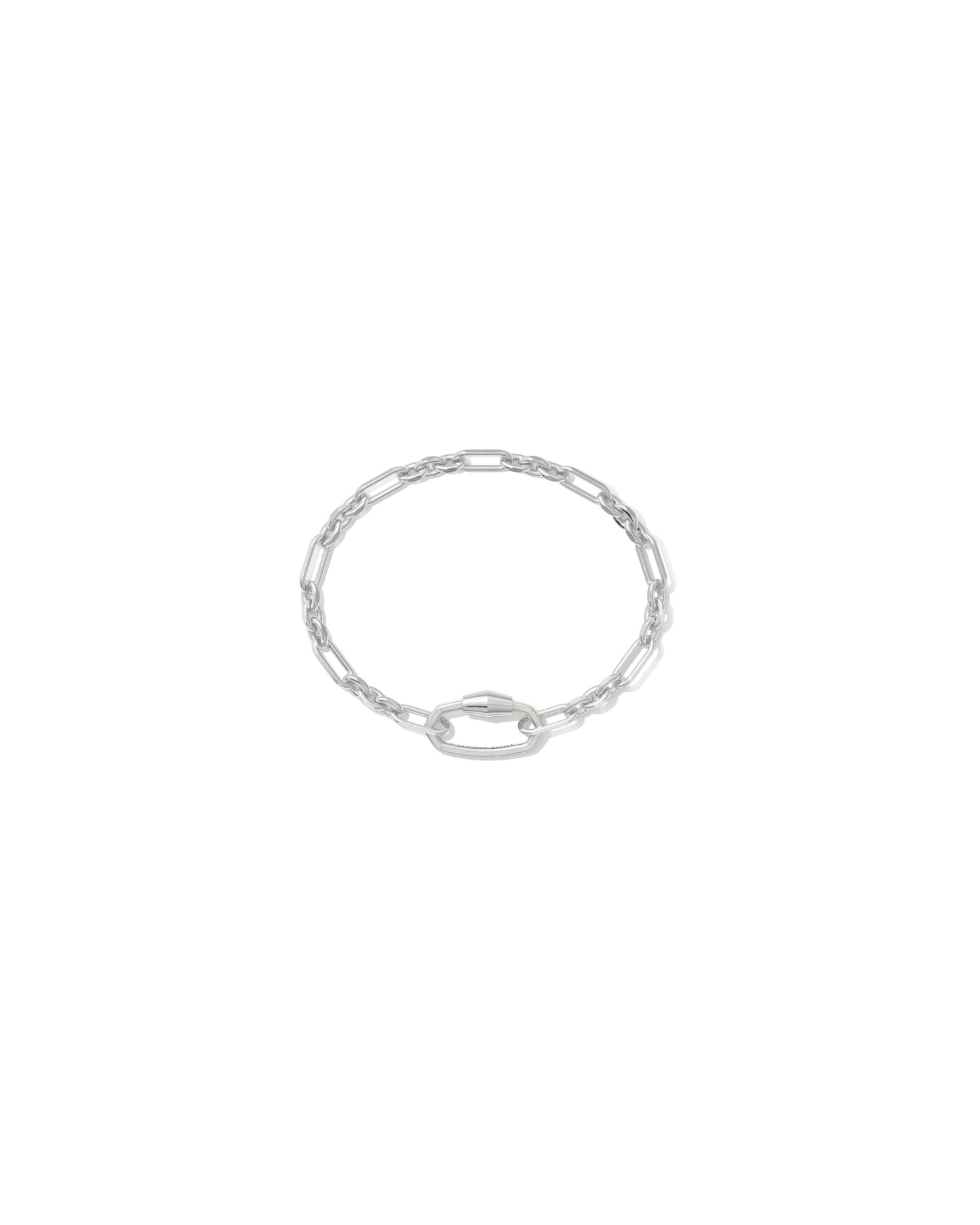 9608881050 SYLVIA METAL LINK AND CHAIN BRACELET SILVER ONE SIZE