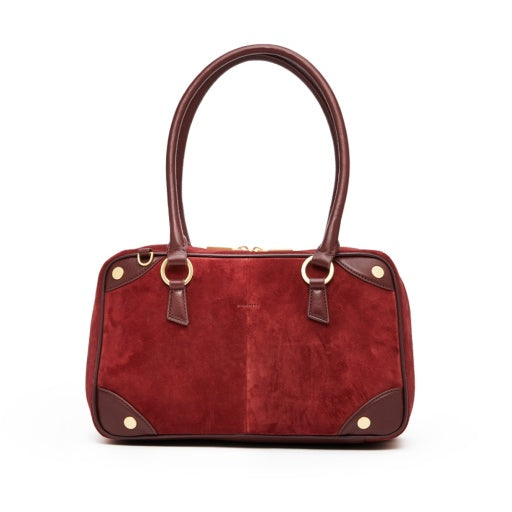 PREORDER NOW!  Meredith Medium Cherrywood Suede/Brushed Gold