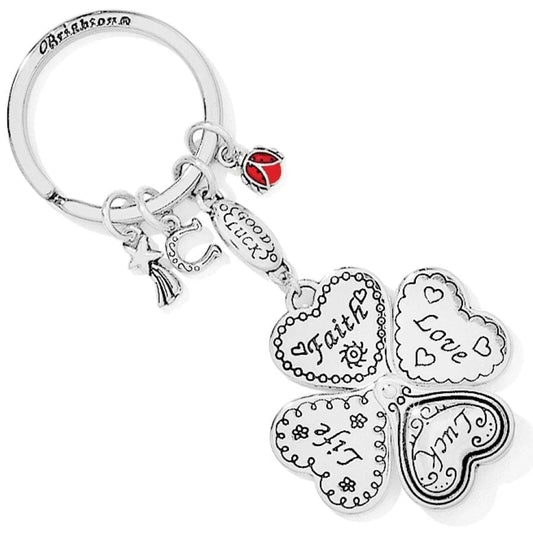 E11042 Lucky Clover Heart Key Fob