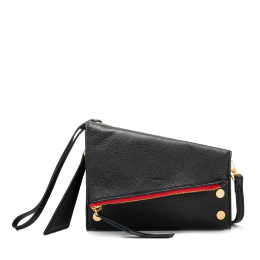 Curtis Black brushed Gold Red Zipper***