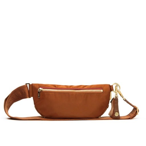Charles Crossbody Med Amber Nylon/Gold