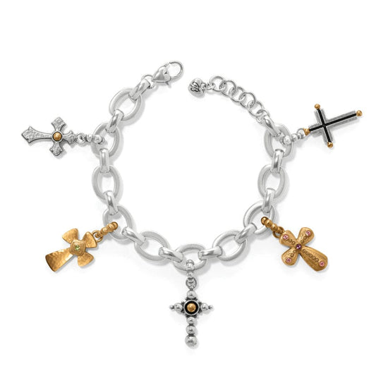 JF0115 Majestic Cross Charm Bracelet
