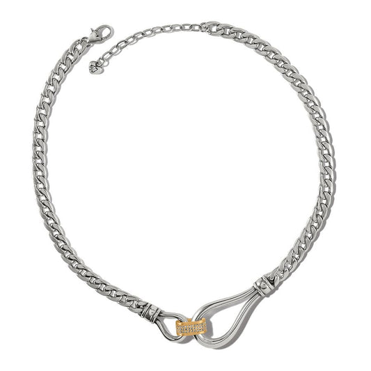 JM7300 Meridian Suez Two Tone Necklace