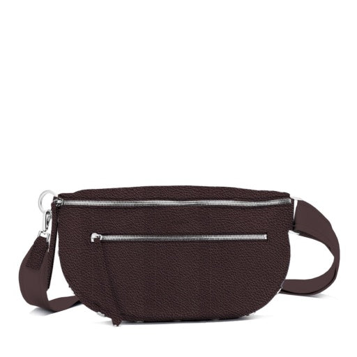 Charles Crossbody Large Espresso Pebble/Silver