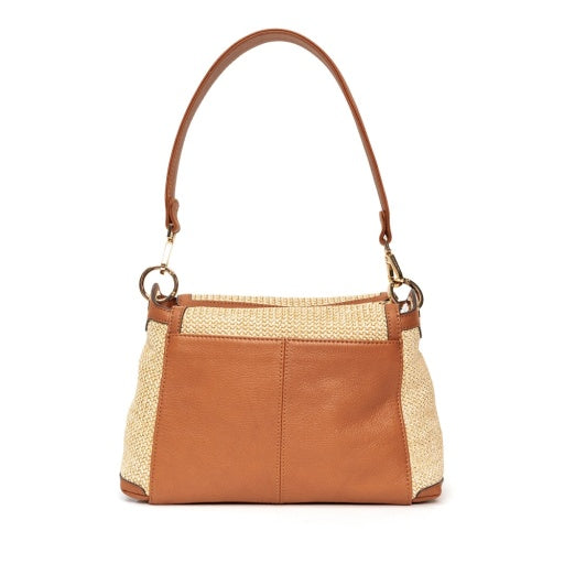 Bryant Medium Cocoa Raffia/Gold
