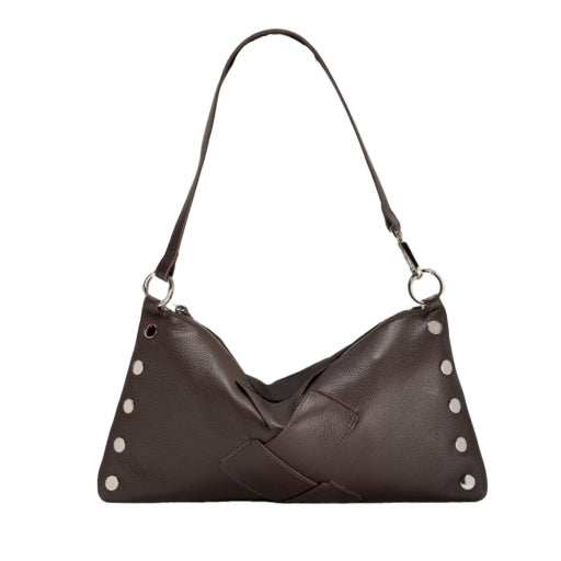 Kyle Medium Espresso Pebble Weave/Silver