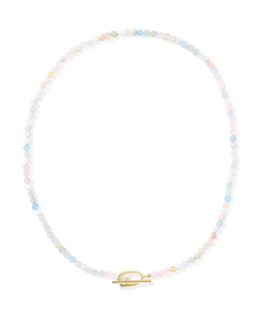 9608872331 SYLVIA STRAND NECKLACE GOLD MORGANITE OMBRE ONE SIZE