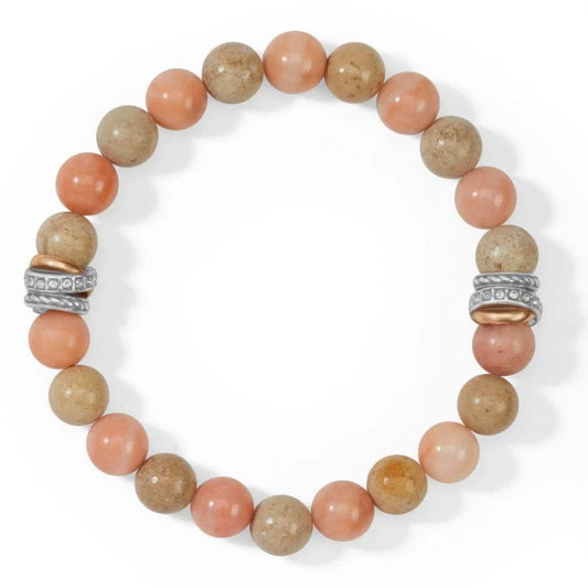 JF963A Neptune's Rings Blush Stretch Bracelet