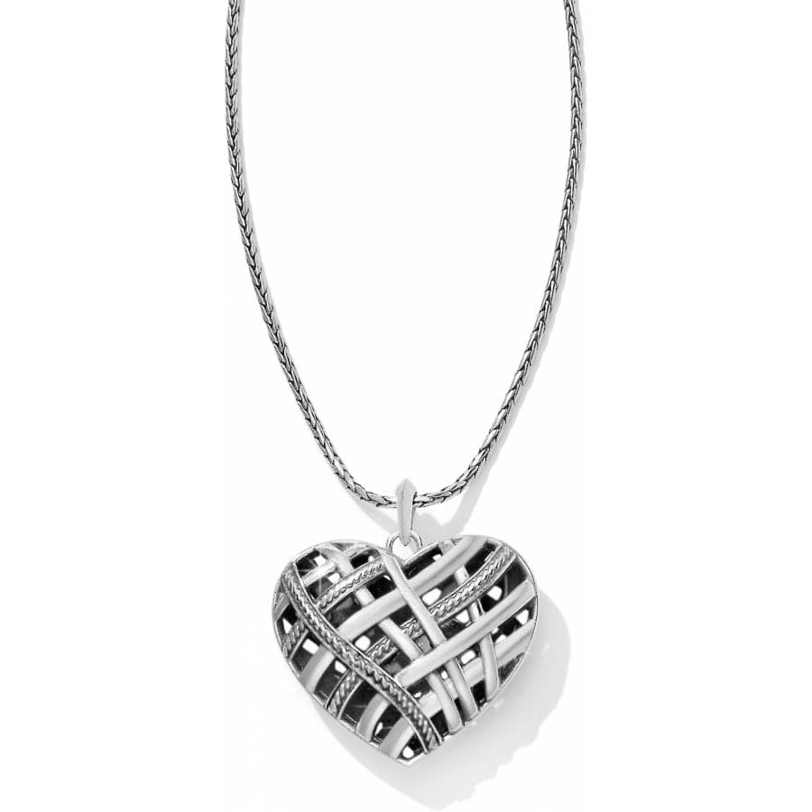 JL5903 Neptune's Rings Convertible Reversible Heart Necklace
