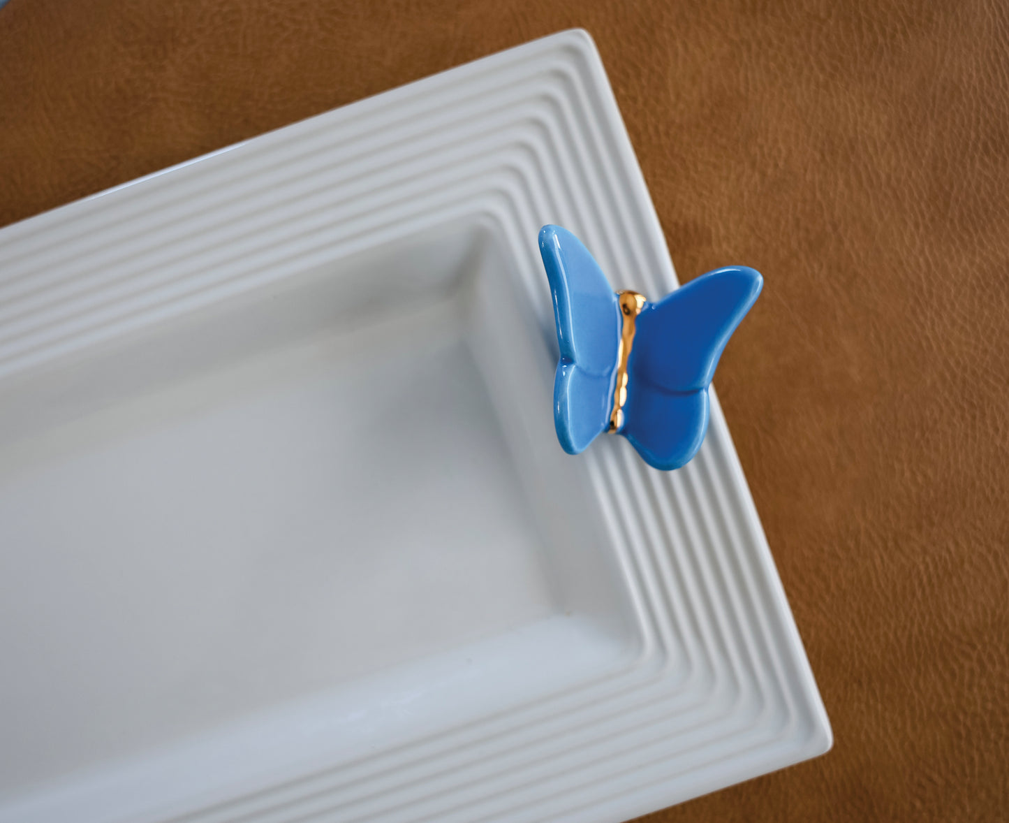 Nora Fleming Signed Presale Oval Baker BW09 W/GWP limited Bright Blue Butterfly Mini