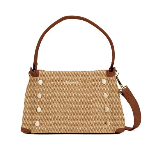 Bryant Medium Cocoa Raffia/Gold