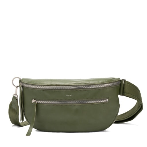 Hammitt Charles Crossbody Large Landscape Green Brushed Silver**