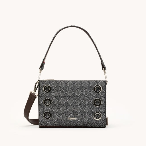 montana clutch sml diamond marquee/silver