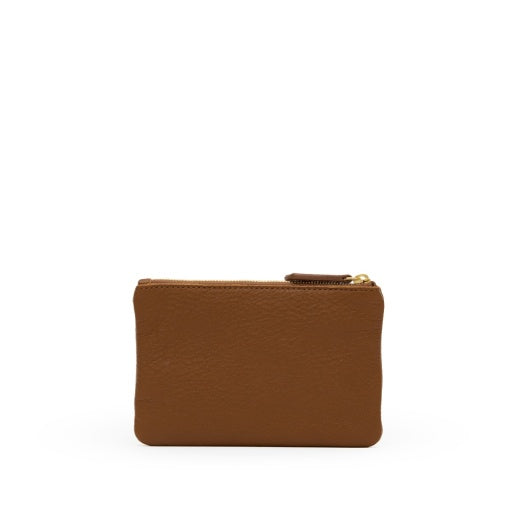 PREORDER NOW!  Viva Pouch Mahogany Pebble/Brushed Gold
