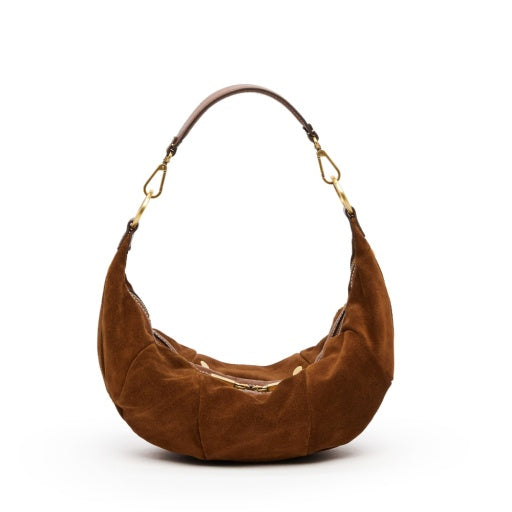 PREORDER NOW!  Erica Medium Cinnamon Suede/Antique Gold