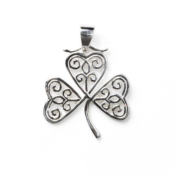 P965 Southern Gates Clover Scroll Pendant