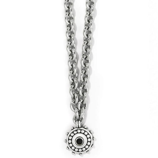 JM7423 Pebble Dot Medali Reversible Collar Necklace