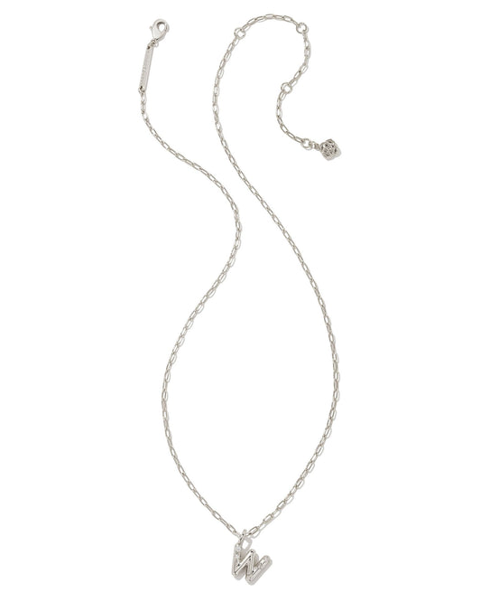 9608856094 CRYSTAL LETTER W Silver