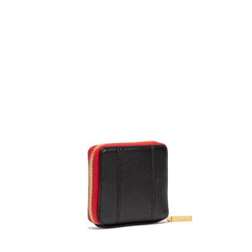 5 north black/brushed gold red zip