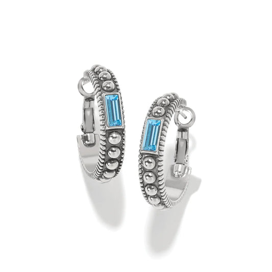 JA998B Pretty Tough Gem Hoop Earrings