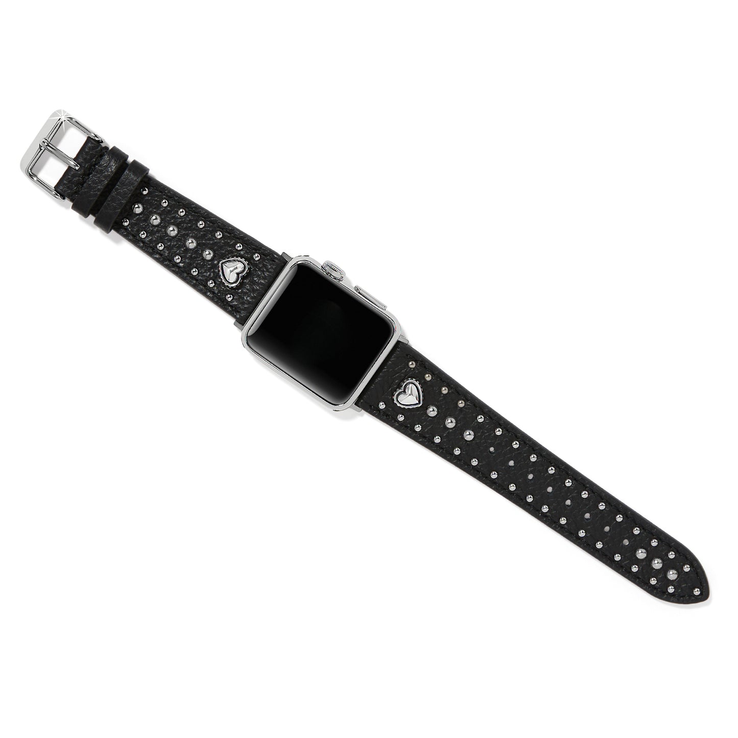 W2045A Pretty Tough Heart Black Watch Band