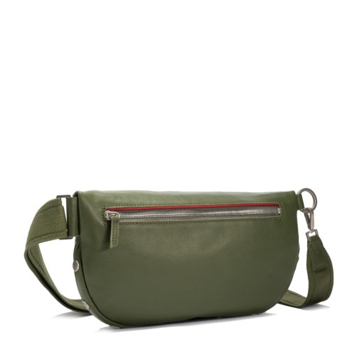 Hammitt Charles Crossbody Large Landscape Green Brushed Silver**