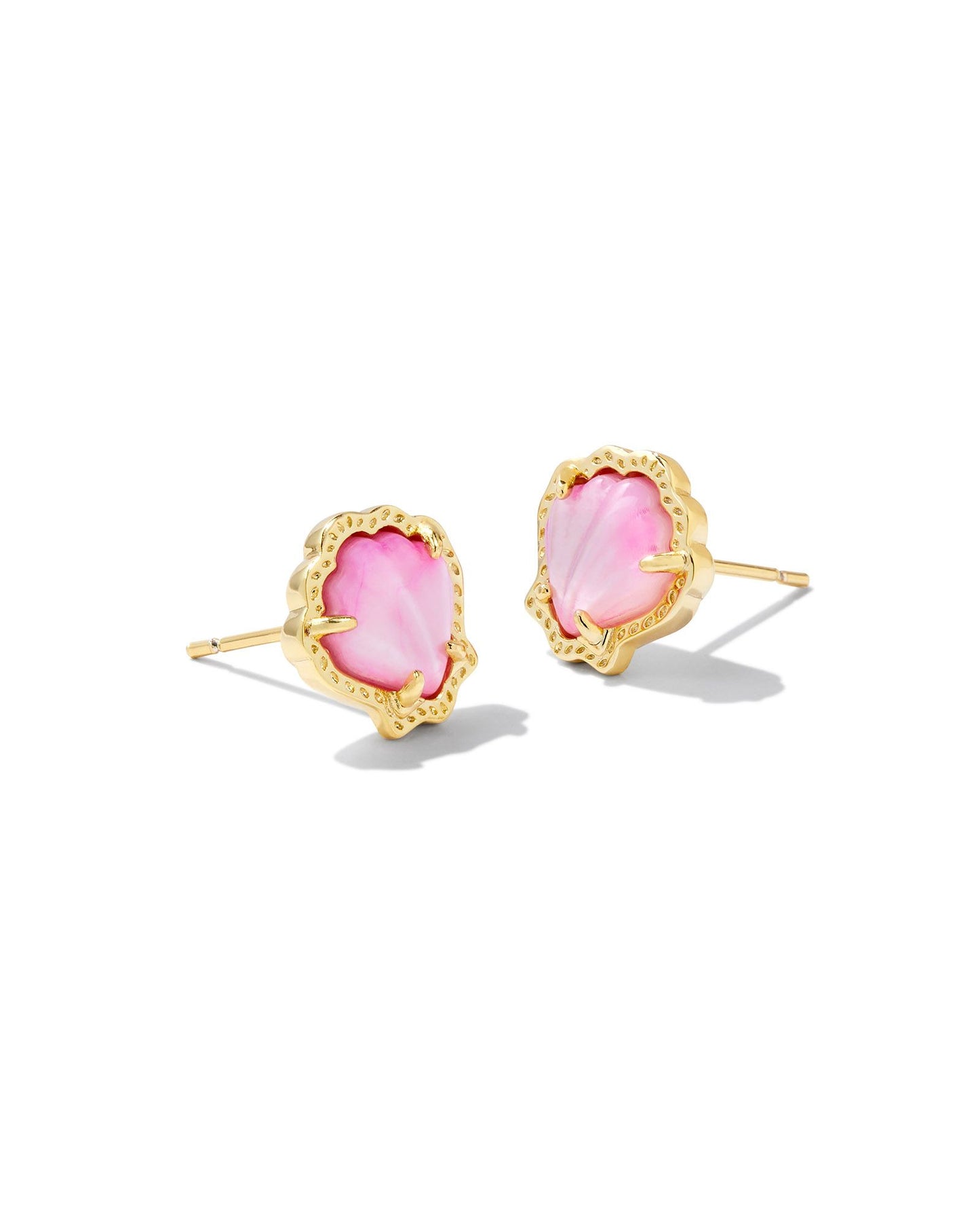 9608863522 BRYNNE SHELL STUD EARRINGS GOLD BLUSH IVORY MOTHER OF PEARL ONE SIZE