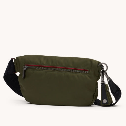Charles Crossbody Large Jade Nylon/Gunmetal