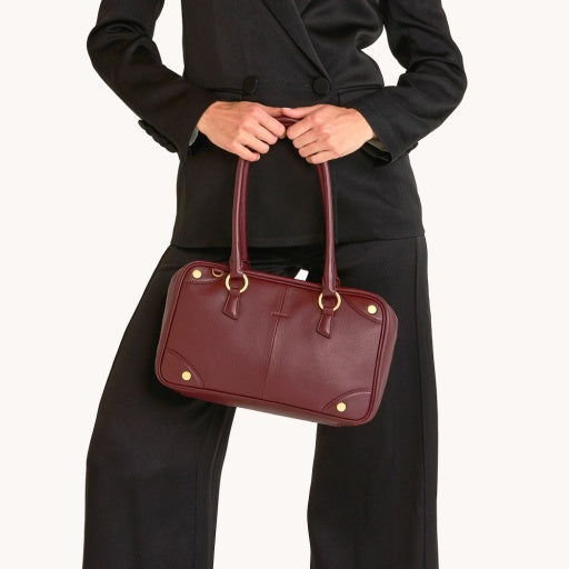 Meredith Medium Cherrywood Pebble/Brushed Gold