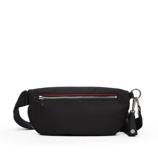 Charles Crossbody Large Black Nylon/Gunmetal